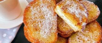 Сладкие гренки из белого хлеба