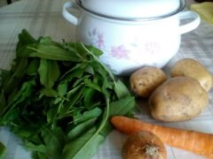 Ингредиенты для супа из щавеля