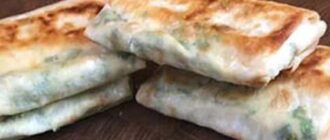 Конвертики с сыром и зеленью