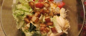 Салат из китайской капусты с сыром