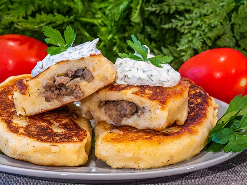 Картофельные зразы с грибами