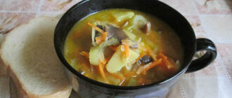 Кислые щи с грибами