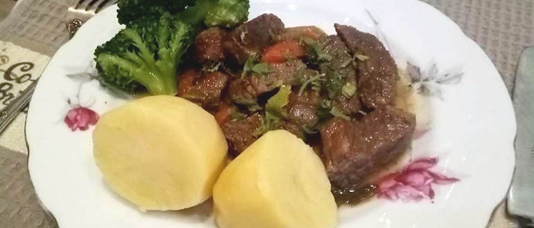 Вторые блюда с мясом