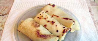 Блинчики с мясным фаршем