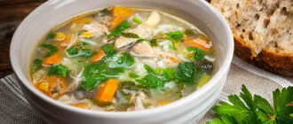 Куриный суп с овощами