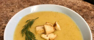 Овощной суп-пюре с курицей