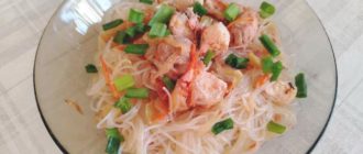 Фунчоза с овощами и курицей по корейски