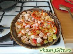 Курица с овощами