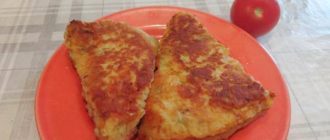 Ленивые пирожки с сыром и колбасой
