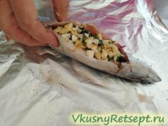 Скумбрия с начинкой