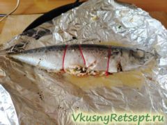 Скумбрия в фольге